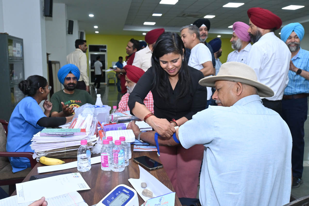 Mohali Industry Association organized a health check-up camp and also conducted sports competitions for the members